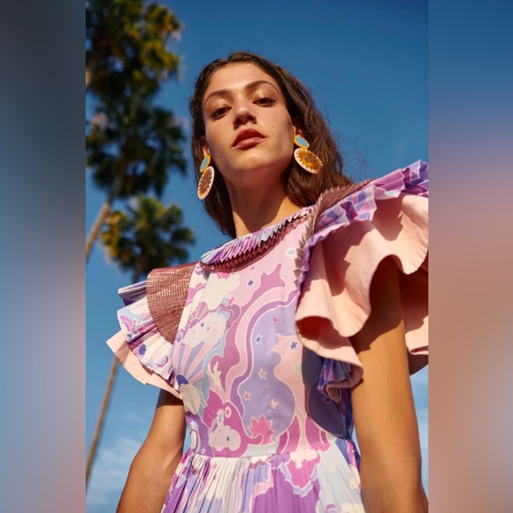 CeliaB B Ara derby spring Easter Dress // Pink Purple Medium - Picture 3 of 13